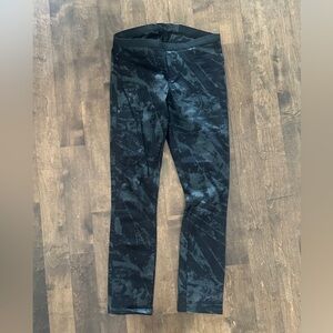 Helmut Lang Womens Jeans Black Splatter Print Pull On Skinny Leg Pant Size 27